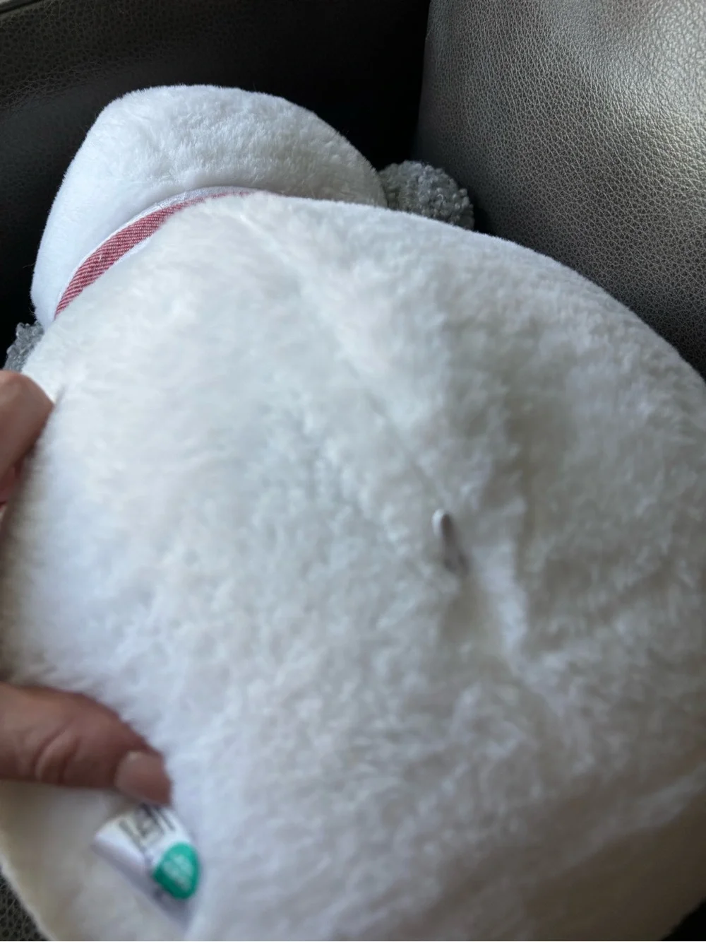 Costco 2025 Kirkland White Plush Snowman with Red-Striped Scarf OEKO-TEX